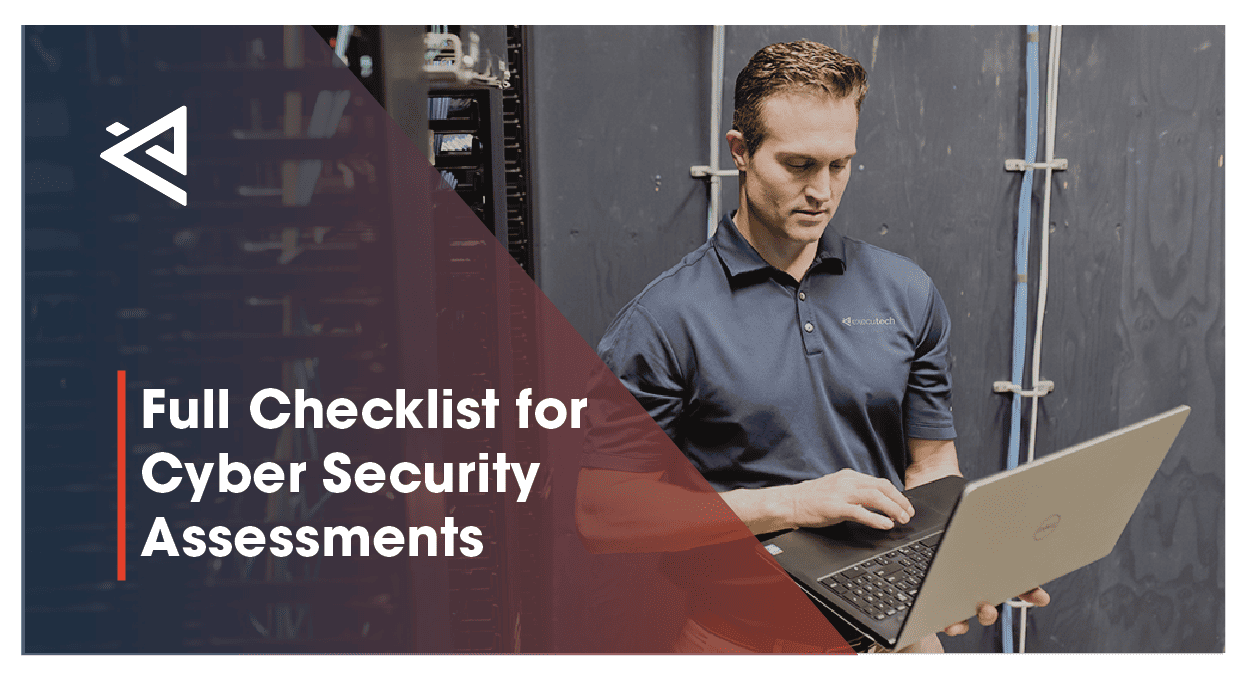 Male IT professional working on a laptop