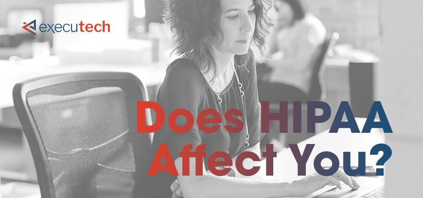 HIPAA Business Associate working at desk