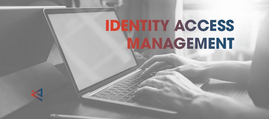 typing on laptop using identity access management