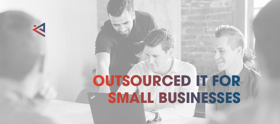IT technician working with outsourced IT for small businesses