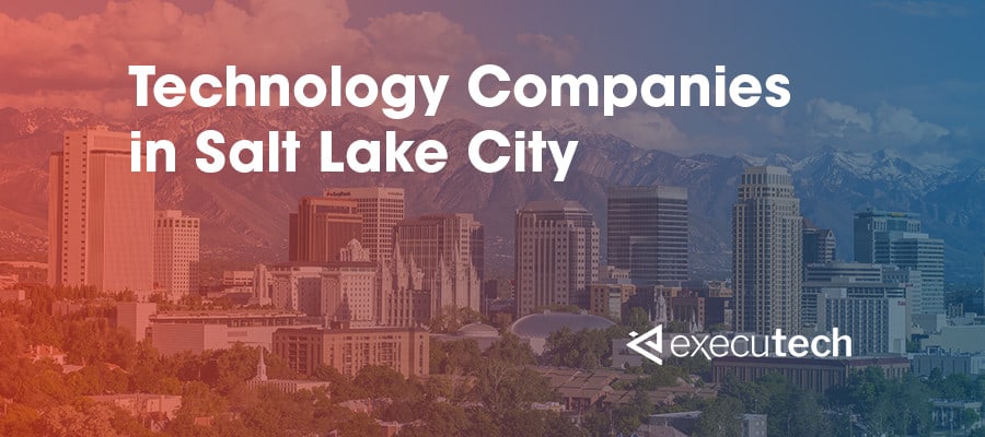 skyline image of tech companies in salt lake city