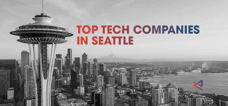 skyline image of top tech companies in Seattle